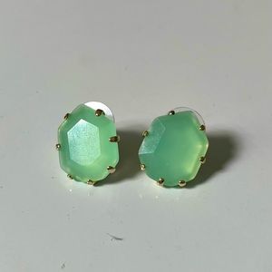Kendra Scott Green Chalcedony Earrings